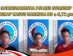 Satresnarkoba Polres Sumenep Mengamankan BB Sabu 6,72 Gram