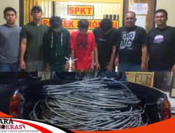 Polsek Saronggi Berhasil Amankan 3 Pelaku Pencurian Kabel Listrik PLN