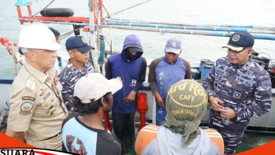 Danlanal Batuporon Bersama PJ Bupati Bangkalan Melakukan Patroli Laut