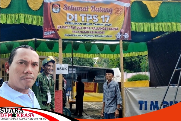 Kondisi Pencoblosan Di TPS 17 Kebun Kelapa Desa Kalianget Barat