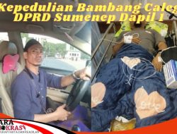 Bambang E I Caleg DPRD Sumenep Dapil 1 Membantu Korban Lakalantas
