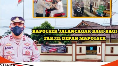 Polsek Jalancagak Bagikan Takjil Kepada Pengguna Jalan Dan Masyarakat