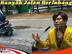 Jalan Rusak Berlubang Menjadi Perhatian Aktivis Muda