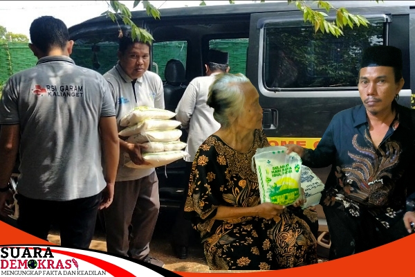 Redaksi Suara Demokrasi Menyalurkan Zakat RSI Kalianget Dan Dinsos Sumenep