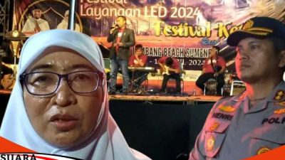 Festival Layangan Led Di Pantai Lombang Menyedot Ribuan Pengunjung