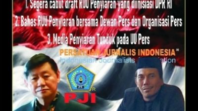 PJI Tolak Keras RUU Penyiaran! Ngawur & Dzolim!