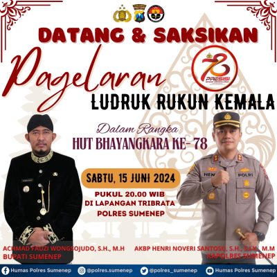 Datang dan Saksikanlah Pagelaran Ludruk Rukun Kemala Dalam Rangka HUT Bhayangkara ke-78