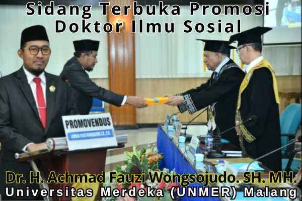 Bupati Sumenep Raih Gelar Doktor Ilmu Sosial Di Universitas Malang