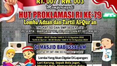 Meriahkan HUT RI ke-79, RT 007 / RW 003 Dusun Kebun Kelapa Gelar Berbagai Lomba