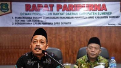 Rapat Paripurna DPRD Sumenep Bentuk Pansus dan Calon Pimpinan Definitif