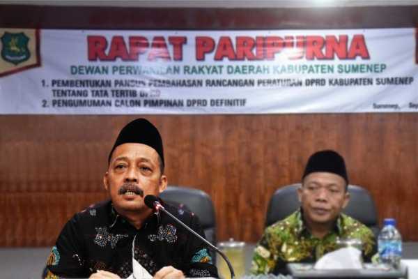 Rapat Paripurna DPRD Sumenep Bentuk Pansus dan Calon Pimpinan Definitif