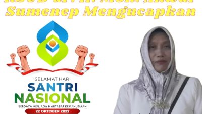 RSUD dr . H. Moh. Anwar Sumenep Ucapkan Selamat Hari Santri Nasional 2024