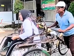 Direktur RSUD Sumenep Naik Becak Teladani Hemat Energi