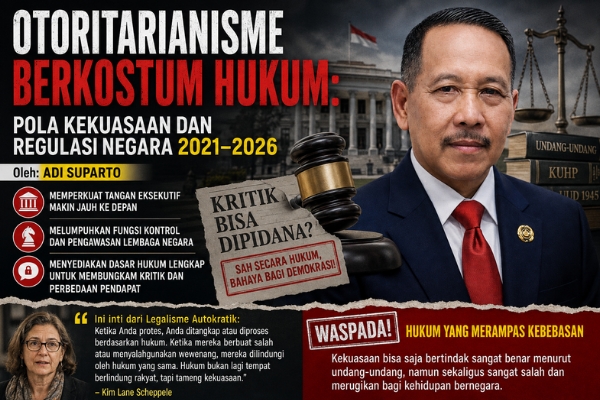 Otoritarianisme Berkostum Hukum