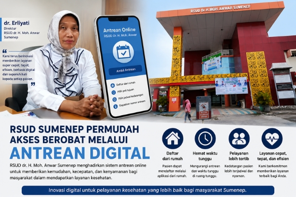 RSUD Sumenep Permudah Akses Berobat Melalui Antrean Digital