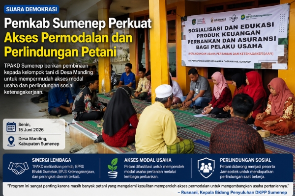 Pemkab Sumenep Perkuat Akses Permodalan dan Perlindungan Petani
