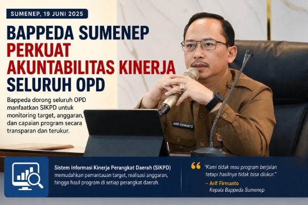 Bappeda Sumenep Perkuat Akuntabilitas Kinerja Seluruh OPD