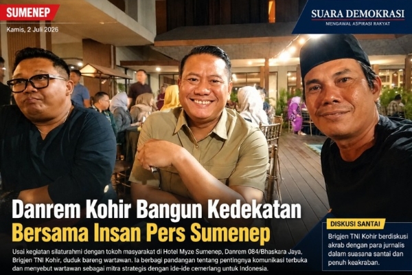 Brigjen Kohir Bangun Kedekatan Bersama Insan Pers Sumenep