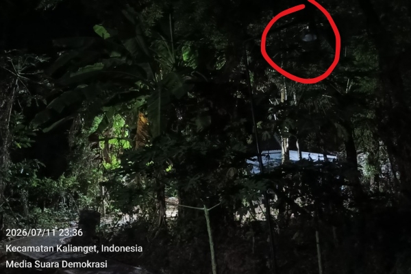 Penerangan Jalan Kampung Padam, PJ Kades Kalianget Barat Tidak Peduli