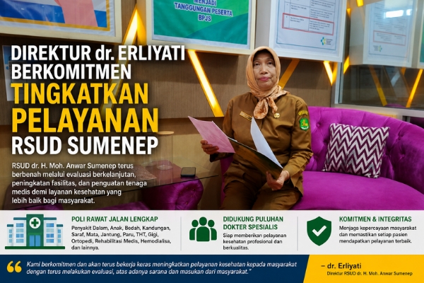 Direktur dr. Erliyati Berkomitmen Tingkatkan Pelayanan RSUD Sumenep