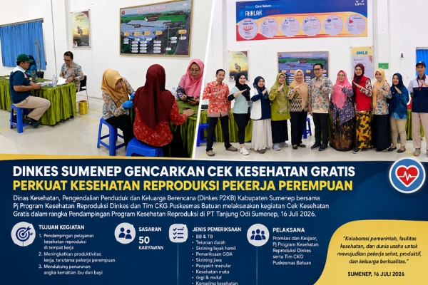 DKP2KB Sumenep Perkuat Kesehatan Reproduksi Pekerja Perempuan