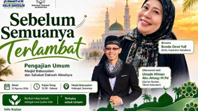 Takmir Masjid Babussalam Ajak Warga Hadiri Pengajian