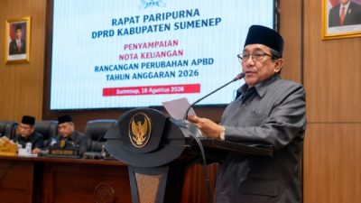 Wabup Sumenep Sampaikan Nota Perubahan APBD 2026