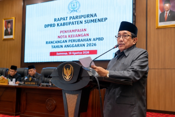 Wabup Sumenep Sampaikan Nota Perubahan APBD 2026