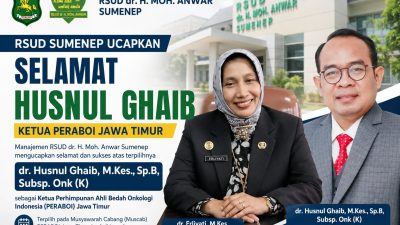 RSUD Sumenep Ucapkan Selamat Husnul Ghaib Ketua PERABOI Jatim.